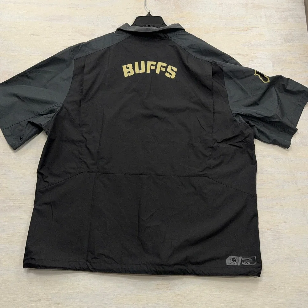 Nike Pullover Colorado Buffaloes 1/4 Zip Windbreaker Black Mens XXL